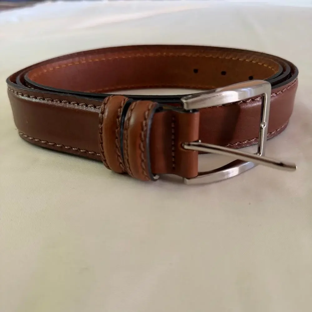Paul Lawrence Brown Genuine Italian Leather Belt Men's 35